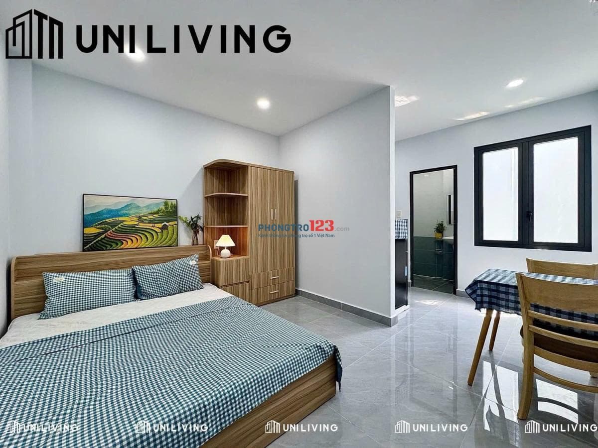 Cho thuê căn hộ tách bếp, full NT, máy giặt riêng – Nguyễn Gia Trí gần UTH, HUTECH, UEF, FTU, HIU