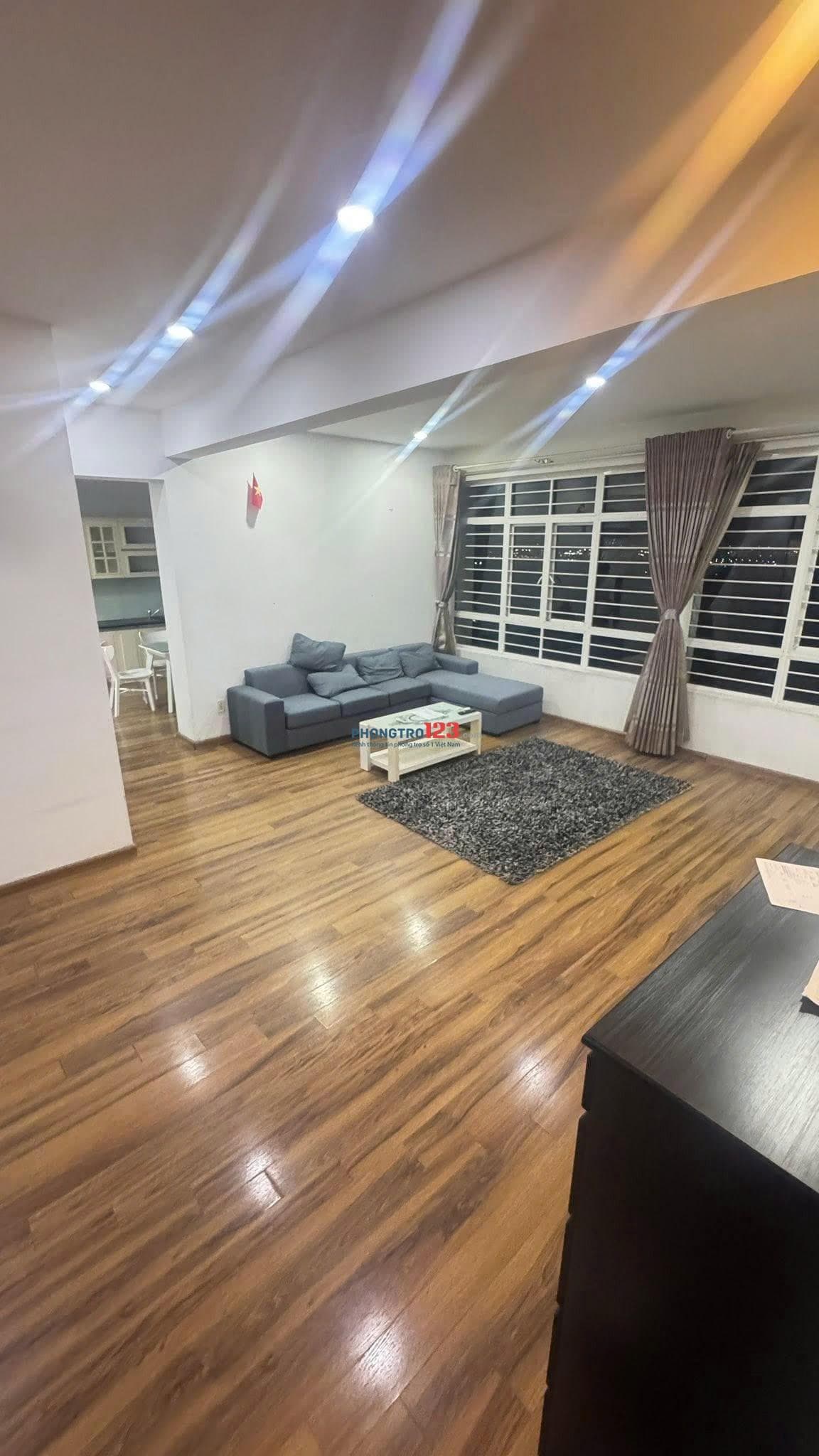 Cho thuê chung cư Moscow Tower- Tân Thới Nhất, 3PN, Full nội thất giá 14tr5/tháng